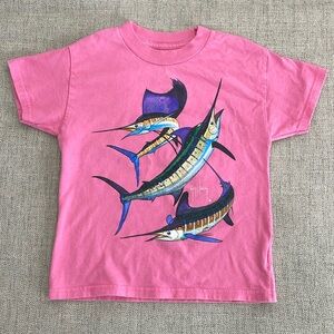 Guy Harvey kid’s marlin fishing tshirt, size XS